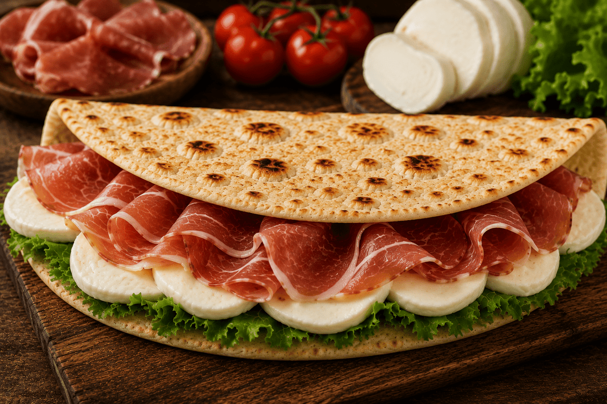 Focaccia Crudo & Mozzarella - EAST AND WEST