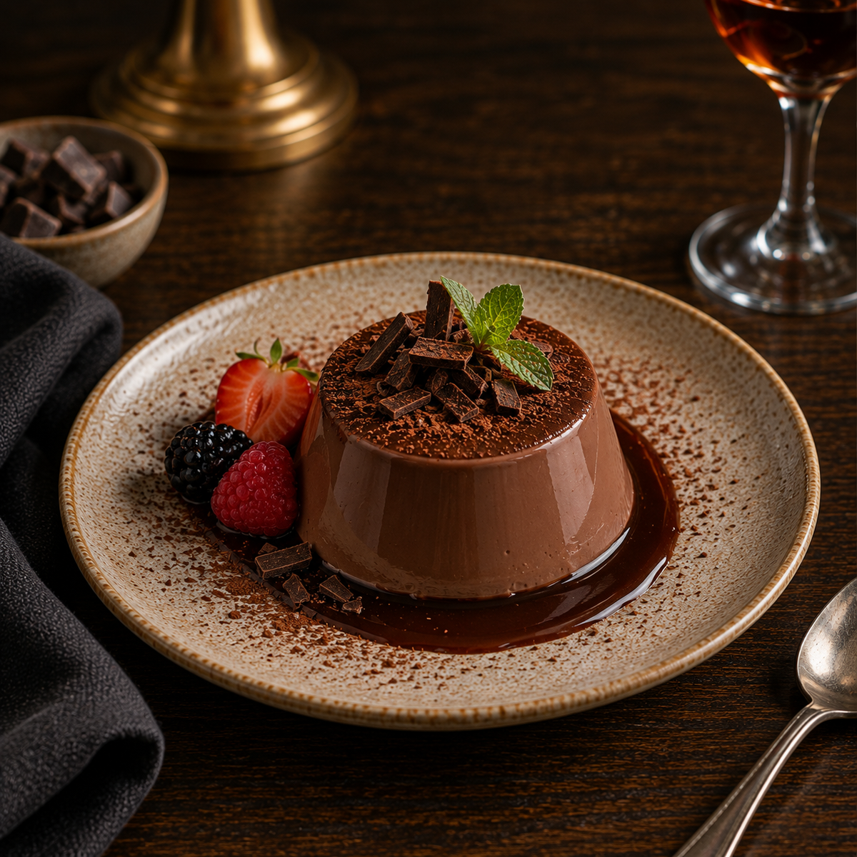 Panna Cotta al Cioccolato