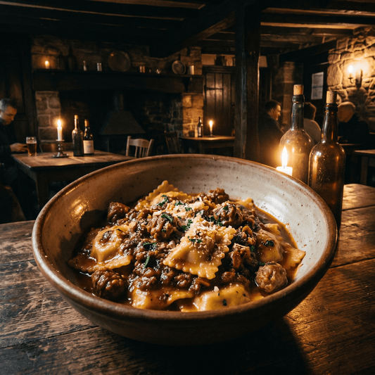 Agnolotti al Ragù di Salsiccia - EAST AND WEST