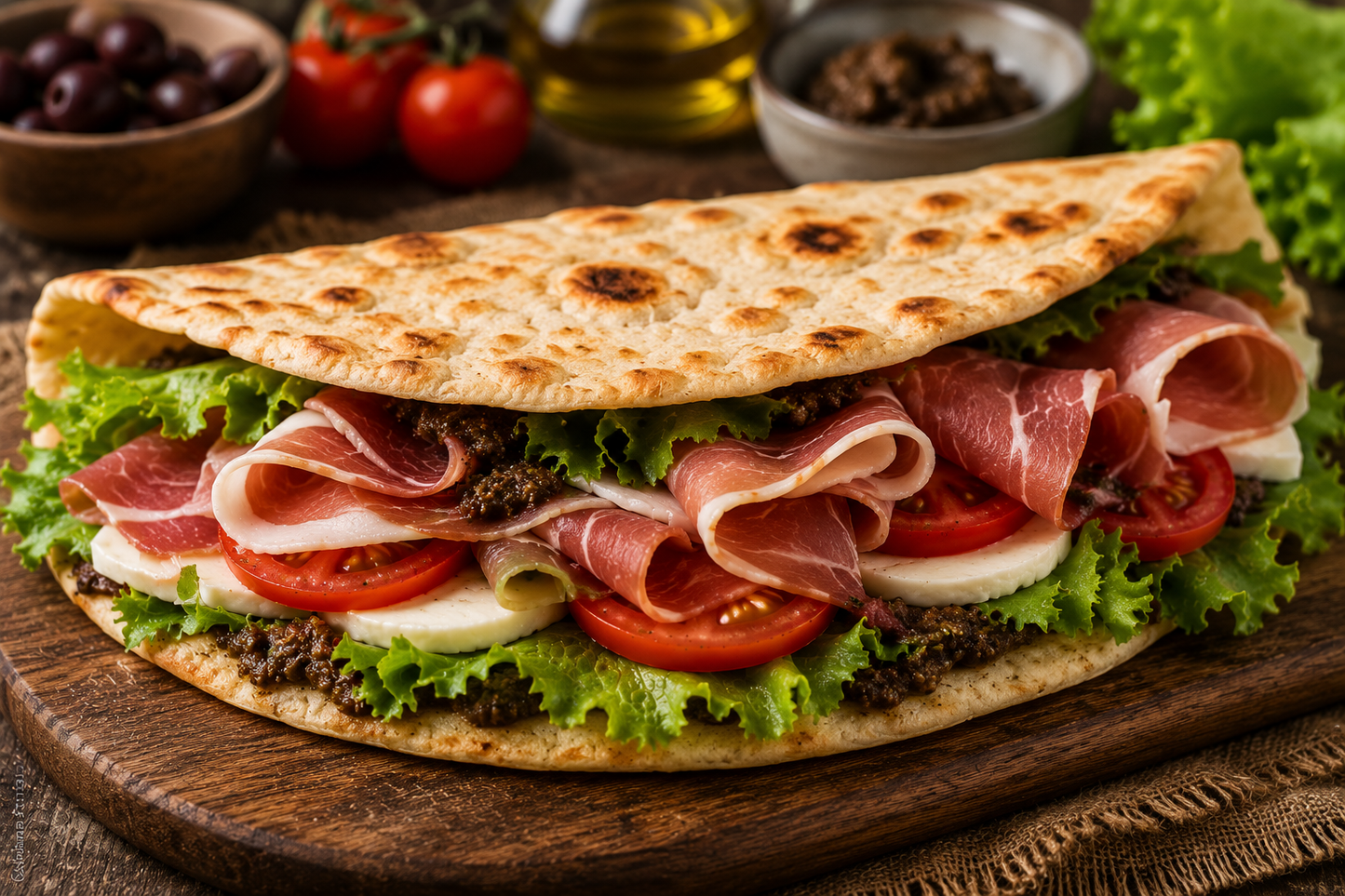 Focaccia Crudo Speciale - EAST AND WEST