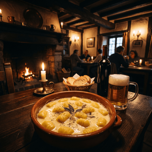 Gnocchi con Fonduta di Fontina - EAST AND WEST