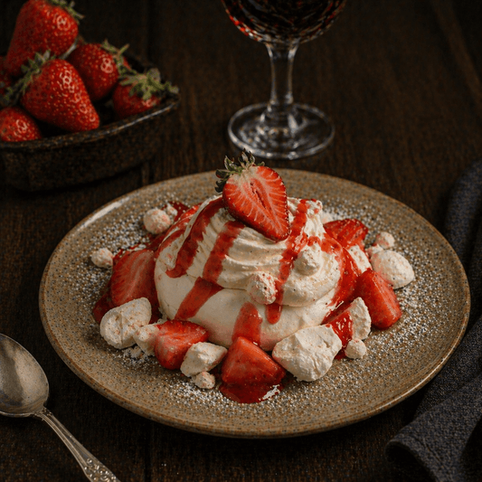 Meringa con Panna Più Fragole - EAST AND WEST