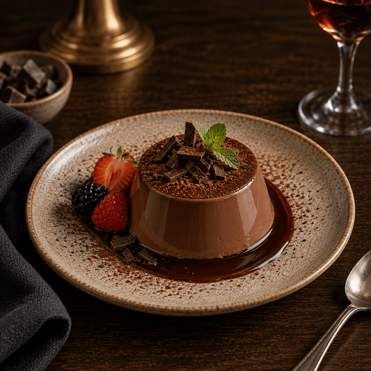 Panna Cotta al Cioccolato - EAST AND WEST