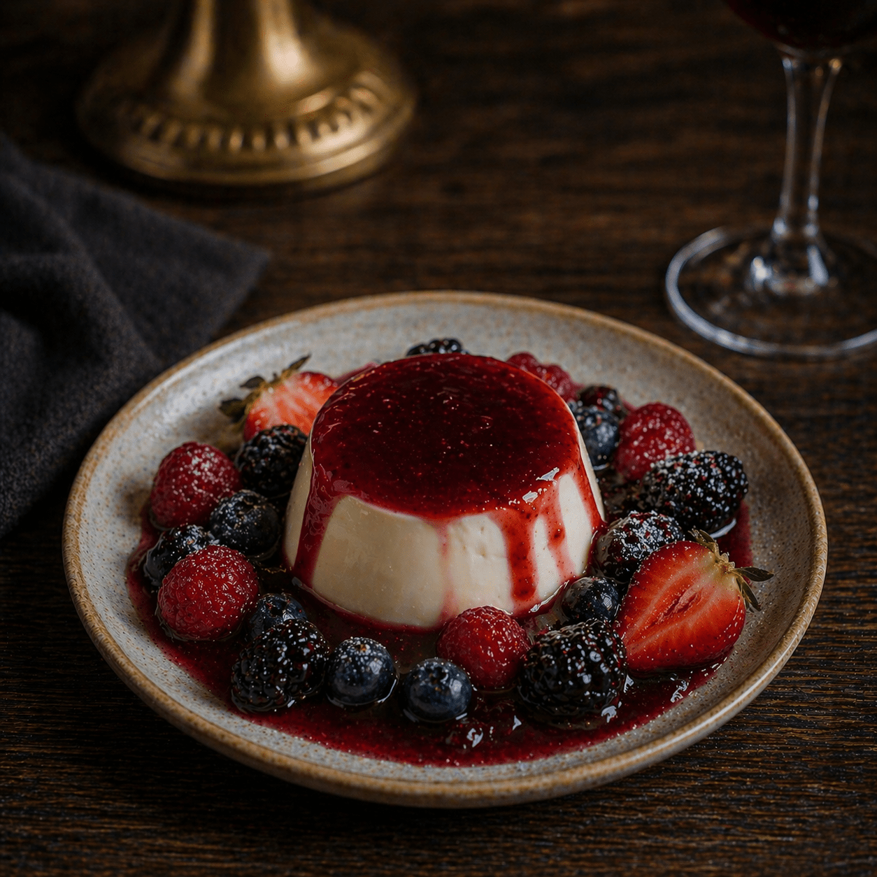 Panna Cotta Frutti di Bosco - EAST AND WEST