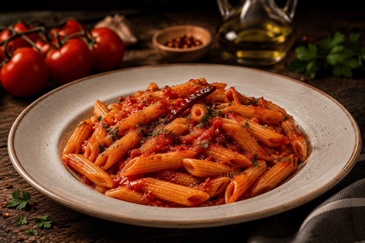 Penne all'Arrabbiata - EAST AND WEST