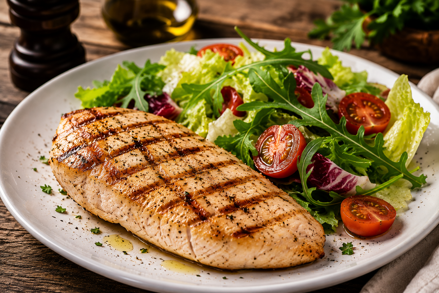 Petto di Pollo Grigliato con Insalata - EAST AND WEST