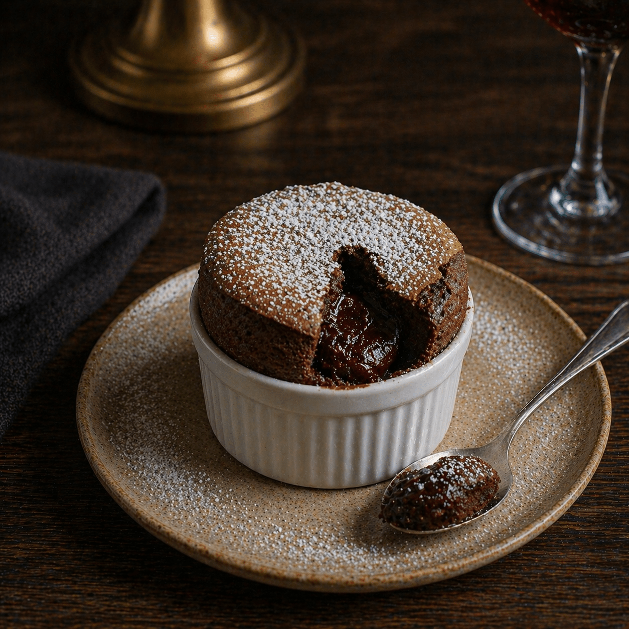 Soufflé al Cioccolato Fondente - EAST AND WEST