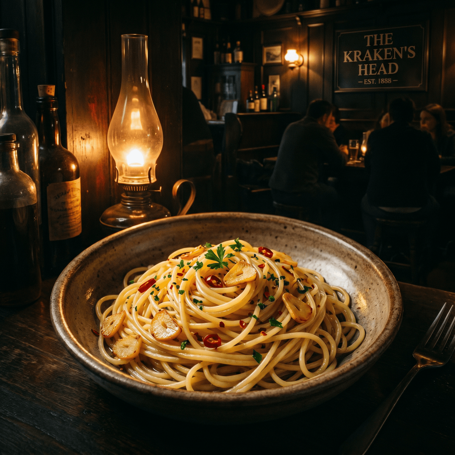 Spaghetti Aglio, Olio e Peperoncino - EAST AND WEST